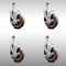 Service Caster 5 Inch SS High Temp Glass Filled Nylon 3/8 Inch Threaded Stem Caster Set Brake SCC-SSTS20S514-GFNSHT-TLB-381615-4 - alternate 1